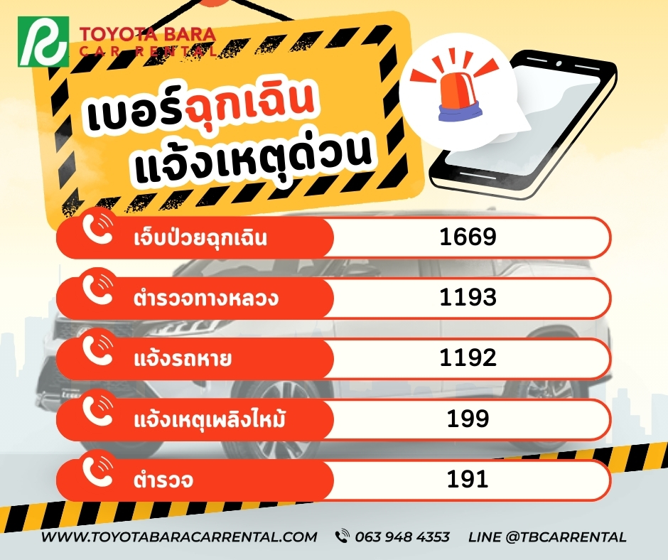 รวมเบอร์ฉุกเฉิน มีไว้อุ่นใจช่วงหยุดยาว